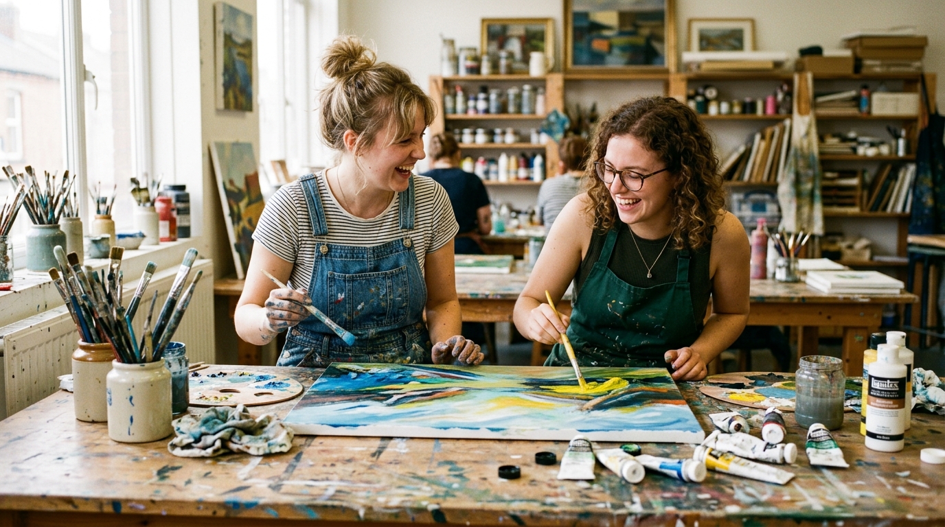 Art session painting hangout